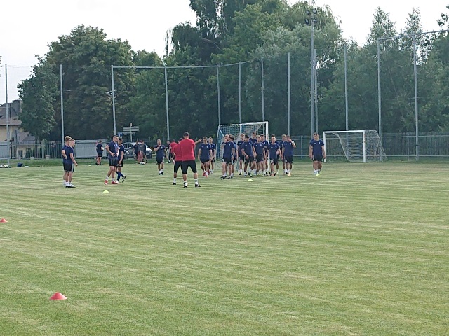Obóz piłkarski Wisły Płock na Stadionie Miejskim